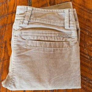 ExOfficio Straight Leg Corduroy Pants in Light Tan
